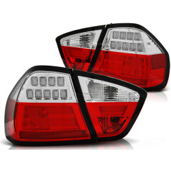 LED PÁS ZADNÍ SVĚTLA ČERVENÉ BÍLE pro BMW E90 03.05-08.08
