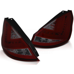 LED ZADNÍ SVĚTLA FORD FIESTA MK7 08-12 HB ČERVENÁ TMAVÁ LED BAR