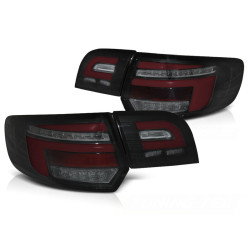 LED PÁS RED ZADNÍ SVĚTLA ČERNÁ SEQ pro AUDI A3 8P 5D 03-08