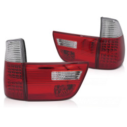 LED ZADNÍ SVĚTLA ČERVENÁ BÍLÁ PRO BMW X5 E53 09.99-10.03