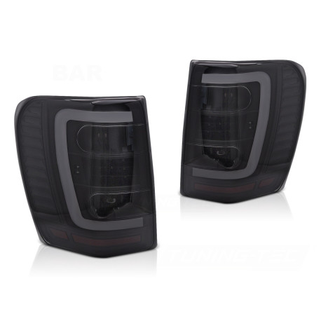 Osvětlení CHRYSLER JEEP GRAND CHEROKEE 99-05.05 ČERNÝ DÝMOVÝ LED | race-shop.cz