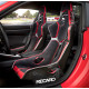Sportovní sedačky Bez FIA homologace Racing seat RECARO Podium CF - Alcantra Black / Leather Red | race-shop.cz