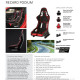 Sportovní sedačky Bez FIA homologace Racing seat RECARO Podium CF - Alcantra Black / Leather Red | race-shop.cz