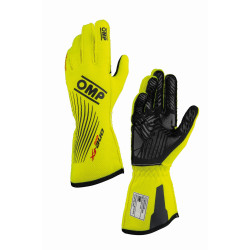 FIA závodní rukavice OMP ONE EVO FX my2026 (vnější šití), fluo žlutá
