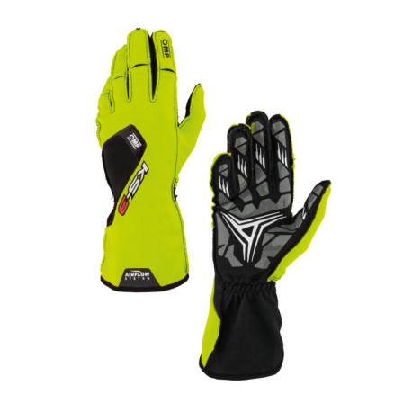 Rukavice Kartingové rukavice OMP KS-3 my2026 (vnější šití), žlutá/černá | race-shop.cz