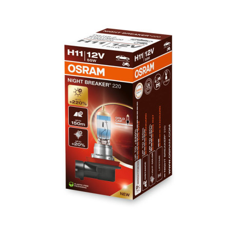 Žárovky a xenonové výbojky Osram halogen headlight lamps NIGHT BREAKER 220% H11 (1pcs) | race-shop.cz