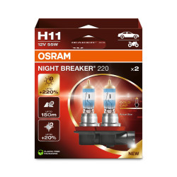 Osram halogen headlight lamps NIGHT BREAKER 220% H11 (2pcs)