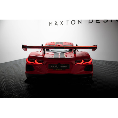 Body kit a vizuální doplňky Karbónový spojler + LED Chevrolet Corvette C8 | race-shop.cz
