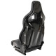 Sportovní sedačky Bez FIA homologace polohovatelné sportovní sedadlo RACES Speedster Černá | race-shop.cz