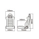 Sportovní sedačky Bez FIA homologace polohovatelné Sport seat BRIDE EUROSTERII CRUZ, black | race-shop.cz