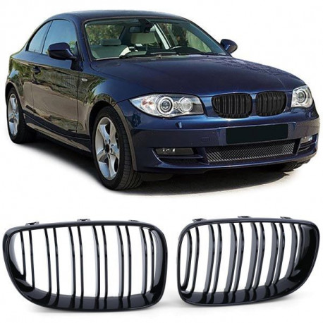 Bazar RACES maska chladiče (Double Bar Performance) pro BMW E81 E82 E87 E88 LCI, lesklá POŠKOZENÉ | race-shop.cz