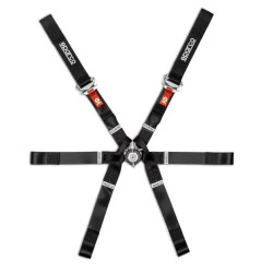 FIA 6 point safety belts SPARCO FORMULA H-9 EVO 2026, black