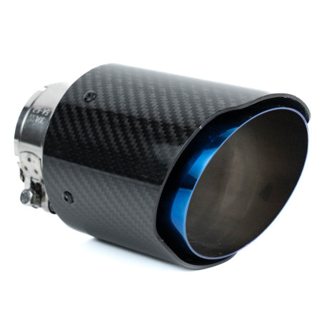 S jedním výstupem Koncovka výfuku RACES CARBON 89mm, vstup 54mm - Lesklá | race-shop.cz