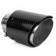 S jedním výstupem Koncovka výfuku RACES CARBON 89mm, vstup 60mm - Lesklá | race-shop.cz