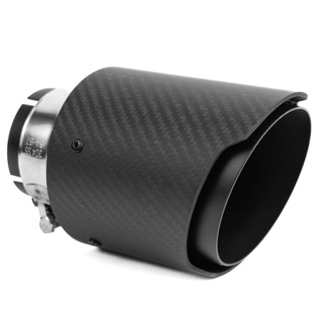 S jedním výstupem Koncovka výfuku RACES CARBON 89mm, vstup 51mm - Matná | race-shop.cz