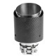 S jedním výstupem Koncovka výfuku RACES CARBON 89mm, vstup 60mm - Matná | race-shop.cz