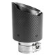 S jedním výstupem Koncovka výfuku RACES CARBON 101mm, vstup 60mm - Matná | race-shop.cz