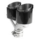 Se dvěma výstupy Koncovka výfuku RACES CARBON 2x101mm, vstup 63.5mm - Lesklá | race-shop.cz