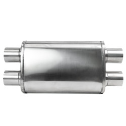 Nerezový středový tlumič RACES 13, vstup / výstup 3 "(76mm)