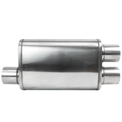 Nerezový koncový tlumič RACES 41, vstup 2,5 "(63mm)