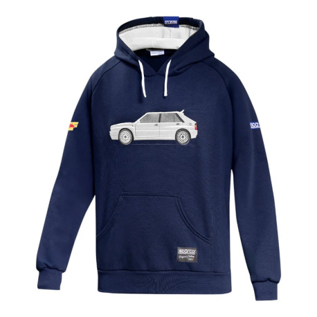 Mikiny a bundy Sparco mikina HF Lancia Integrale, modrá námořnická/bílá | race-shop.cz
