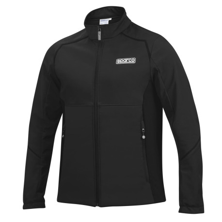 Mikiny a bundy Sparco Soft Shell Jacket 2026, černá | race-shop.cz