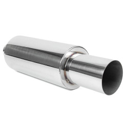 Nerezový koncový tlumič RACES 31, vstup 2,5 "(63mm) SS201