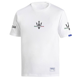 Tričko SPARCO MASERATI CORSE, bílá