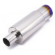 Kulatý - Jednostěnné RACES Stainless steel muffler tip BURNT - 57mm | race-shop.cz