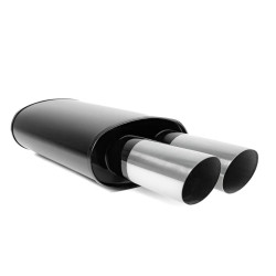 Muffler RACES 64, inlet 2,5" (63mm) SS304