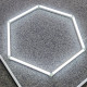 Svítidla 14-panelovy LED Bílý šestiúhelníkový panel Honeycomb pro garážové osvětlení | race-shop.cz