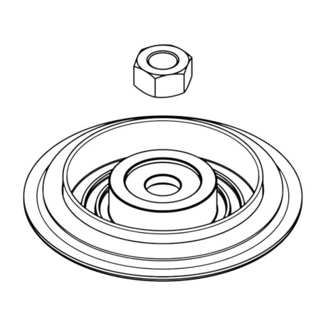 Accessories GARRETT 910476-0002 DIAPHRAGM KIT, 45MM, 50MM (INCLUDES DIAPHRAGM ASSY AND VALVE STEM NUT) FOR WASTEGATE GVW-45 | race-shop.cz