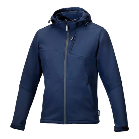 Mikiny a bundy Sparco Soft Shell Jacket ELIAS, modrá námořnická | race-shop.cz