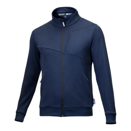 Mikiny a bundy Sparco Full Zip Grit mikina PLATA, modrá marine | race-shop.cz