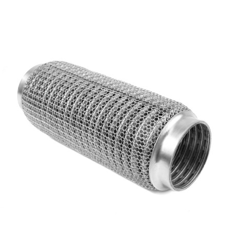 Pružná spojka (SS304 vyztužená) Vlnovec PRO 200x57mm, nerez | race-shop.cz