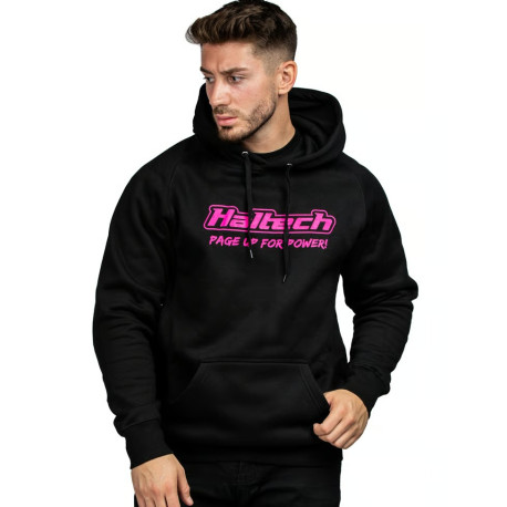 Mikiny a bundy HALFTECH "CLASSIC" hoodie, black/pink | race-shop.cz