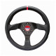 Volanty 3 ramenný sportovní volant Sparco R383 CHAMPION, 330mm, kůže, 39mm odsazení, černá | race-shop.cz