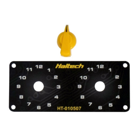 Haltech Haltech Dual Switch Panel Kit - includes Yellow knob | race-shop.cz