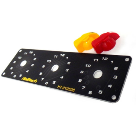 Haltech Haltech Triple Switch Panel Kit includes Yellow & Red knobs | race-shop.cz