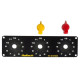 Haltech Haltech Triple Switch Panel Kit includes Yellow & Red knobs | race-shop.cz