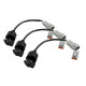 Haltech Haltech Triple Switch Panel Kit includes Yellow & Red knobs | race-shop.cz