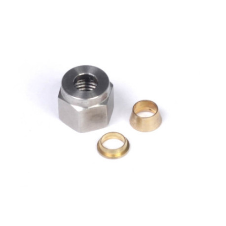 Haltech Haltech 1/4" Nut and Brass Ferrule Only | race-shop.cz