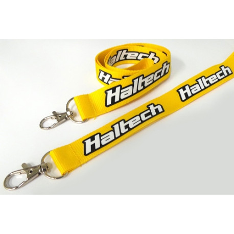 Klíčenky Haltech Haltech šňůrka na krk - Žlutá s potištěným logem | race-shop.cz