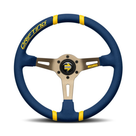 Volanty 3 ramenný volantMOMO DRIFTING 350mm, modré mikrovlákno | race-shop.cz