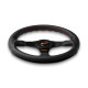 Volanty 3 spokes steering wheel MOMO CORSE 2.0, leather black | race-shop.cz