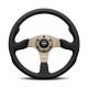 Volanty 3 ramenný sportovní volant MOMO RACE 2.0, 350mm, kůže, 40mm odsazení, černá/šedá | race-shop.cz