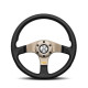 Volanty 3 ramenný sportovní volant MOMO TUNER, 320mm, kůže, 40mm odsazení, černá/šedá | race-shop.cz