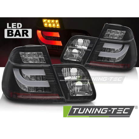 Osvětlení LED zadní světla pro BMW E46 01-05 Sedan (Černé) | race-shop.cz