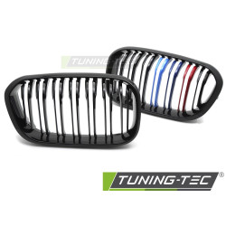 Sportovní mřížka Double Bar pro BMW F20 / F21 LCI 15-18 (lesklý černý trojbarevný)