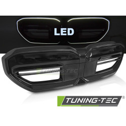 Sportovní mřížka pro BMW G60 G61 23- s LED (lesklý černý)